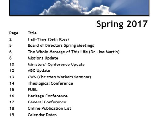 The Restitution Herald & Progress Journal – Electronic, Spring 2017